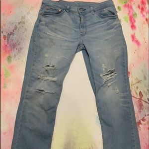 distressed skinny Levi 511 jeans
